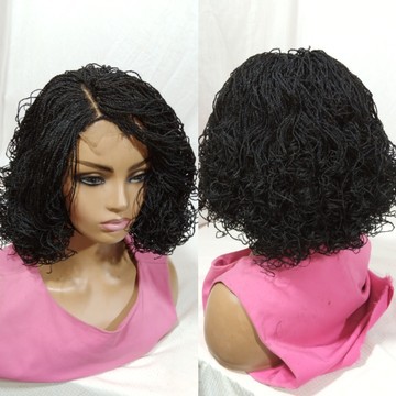 Black Bob curled Senegalese twist Free fontal