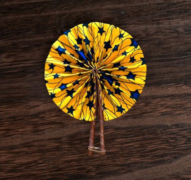 Wax fabric fan