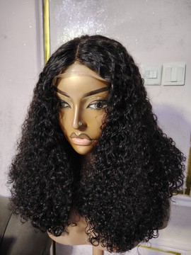 Burmese curls wig with 5by5 closure lace