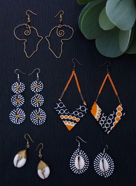 Parure de bijoux Nuru | Boucles d’oreilles africaines