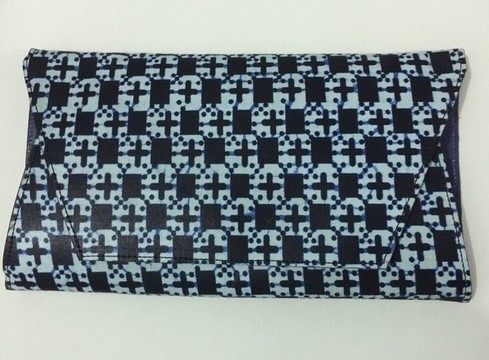 POCHETTE FEMME EN CUIR/WAX