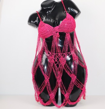 Lingerie en tricot, Ensemble de lingerie perlé, Ensemble de lingerie crocheté