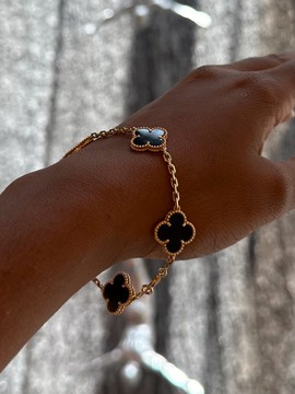 Onyx clover bracelet ♣️
