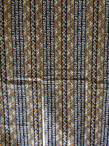 COUPON TISSU WAX   AFRICAIN MOTIF: