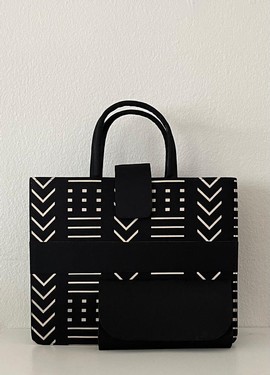 Abimbola Maxi Bag(Black White)| Ankara Bag| Gifts For Her| Gifts For Mom| Ankara Fabric Bag