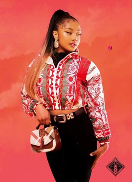 Doudoune Crop-top/bombers /Veste/collection LAMBAOINE/ Madagascar