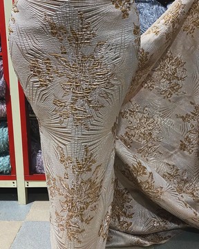 Damask, brocade, fabric for suit (5 yards)