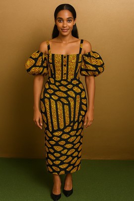 Ankara beautiful gown,Aaliyah Ankara gown