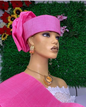Casquette Auto Gele Head Tie (Fuscia)