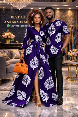 Matching Couple Ankara Outfit