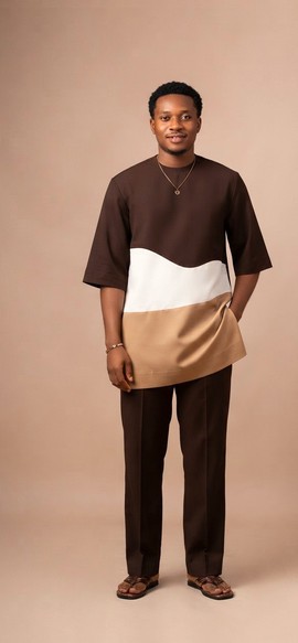 Ensemble de style dashiki d’inspiration africaine pour homme