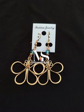 Brass earrings , brass and bone earrings , Wholesale brass earrings