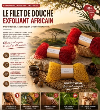 African bath net sponge