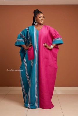 Boubou mixte en aso oke