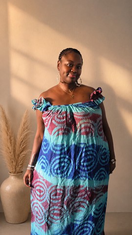 Robe en coton batik