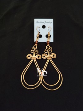 Brass earrings , brass and bone earrings , Wholesale brass earrings
