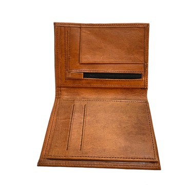 portefeuille fait main en vrai cuir