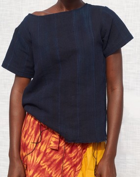 Soyayya Abuya Indigo Blouse