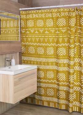 Cultural Unique Bath Mat White and Black Bathroom Rug (LARGER SIZES AVAILABLE)