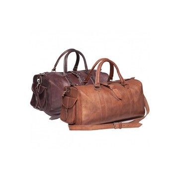 Set of two genuine leather travel bags *2
