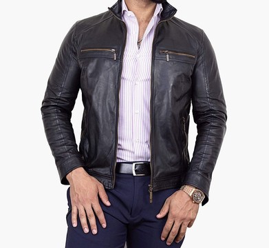 jacket en cuir original de très haut de gamme
