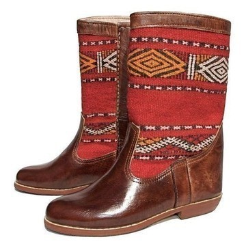 Grande Vente! Bottes en cuir véritable artisanale fait main par des artisans du Maroc
