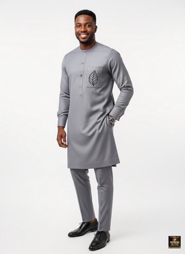 Gray senator kaftan two pieces