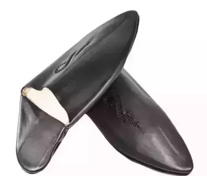 Original handmade leather slippers for men