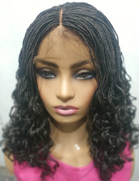 Perruque de tresses, perruque pour femmes noires, perruque frontale, tresses de boîte, livraison gratuite