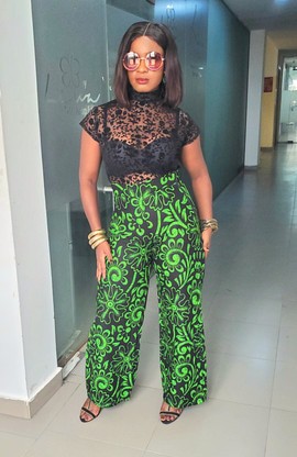 Dunni Elegant African Woman Ankara/Wax Pants For Special occasions/Beautiful Days