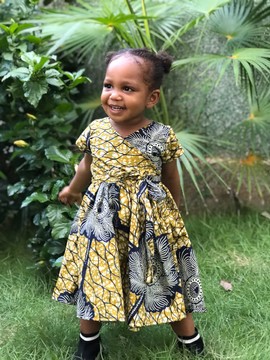 Little Water Lily Wrap Dress