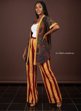 Robe Ankara deux pièces pour femme