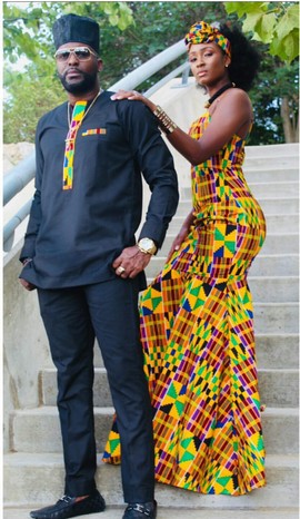 African Couples Matching Outfit, African Matching Couple Garments, Ankara Couple Wear