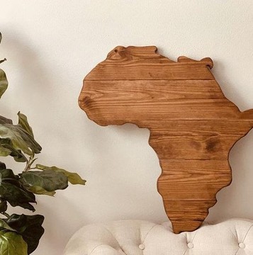 Wooden Africa map/ Africa Decor /Africa Gift /African wall decor hanging /African wall decor