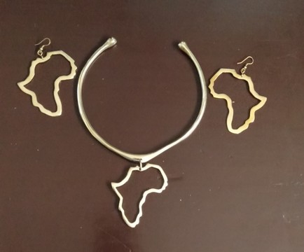 Collier en laiton, collier africain