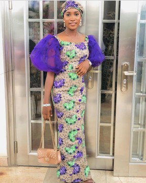 Robe longue Ankara pour dames