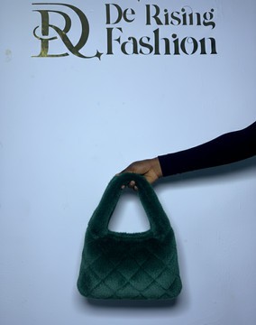 Sac à bandoulière vert duveteux