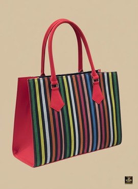 Sac fourre-tout Aso-Oke cramoisi