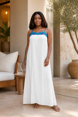 ROBE LONGUE AVEC UNE TOUCHE DE WAX