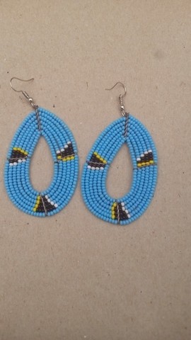 Boucles d'oreilles africaines / boucles d'oreilles maasaï / bijoux femmes / boucles d'oreilles faites à la main