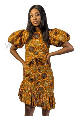 African Print Crop Top &amp; Side Pleated Skirt, Ankara 2piece Skirt Set, African Clothing for Women