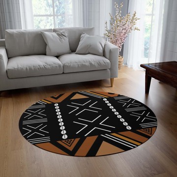 African Area Round Rugs For Sale Tribal Traditional Carpets (LARGER SIZES AVAILABLE)
