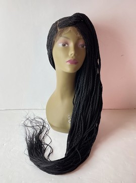 Box Braid Cornrow Perruque Faite À La Main