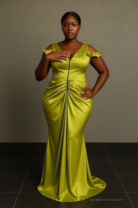 Mermaid green dress