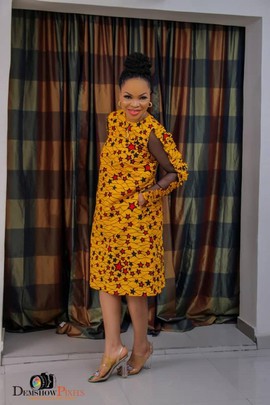 African print trapeze dress|Ankara Gown | Gifts For Her | Ankara Style| African Fashion