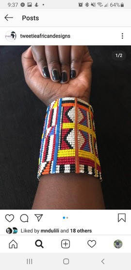 Bracelet Maasa / bracelet en perles / bracelet africain / cadeau pour elle / cadeau pour lui / manchette en perles