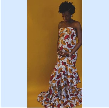 African Print Maternity Dress, Maternity Dress