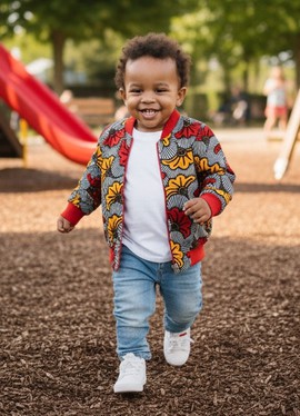 Bomber en wax mixte mpesa (2-12 ans )