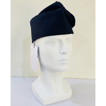 Traditional Yoruba Fìlà Cap –Black | African Men's Ceremonial Headwear | Nigerian Cultural cap