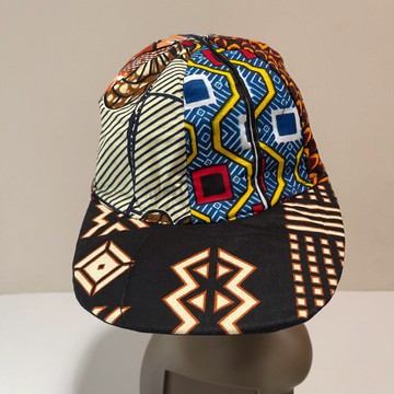 African Print Ankara Multicolor Colorful Bohemian Patchwork Baseball Cap